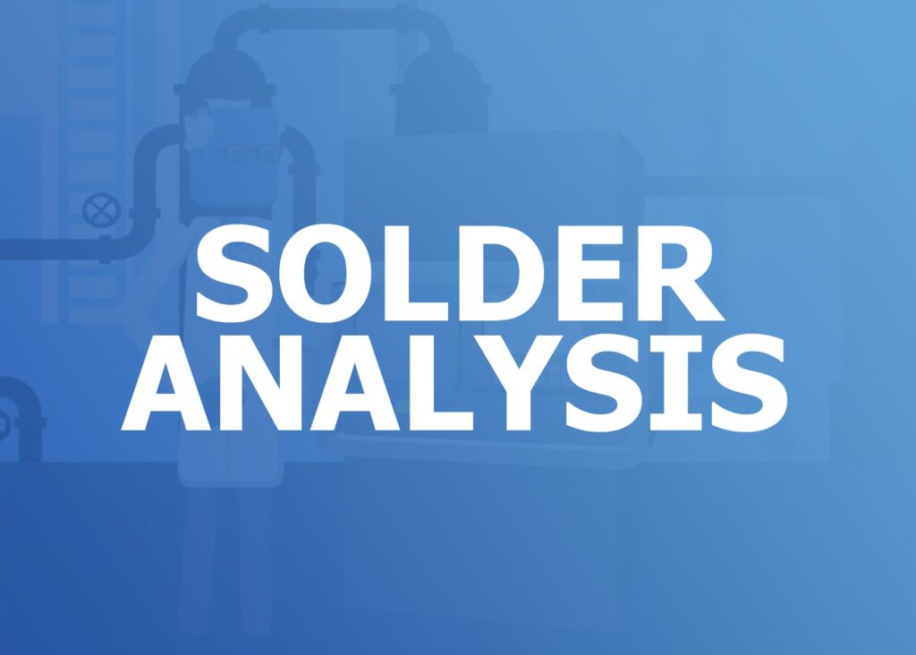 solder analysis, solder waste recycling, casting alloys