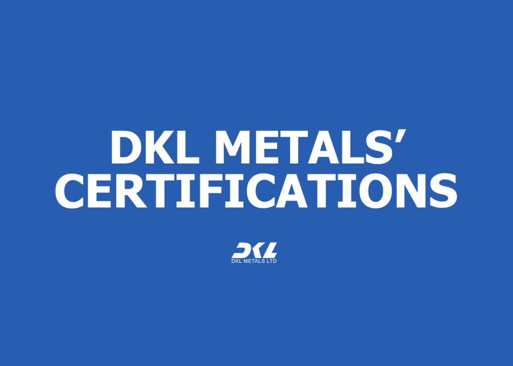 DKL Metals ISO certification, ISO Certified Alloy Manufacturer