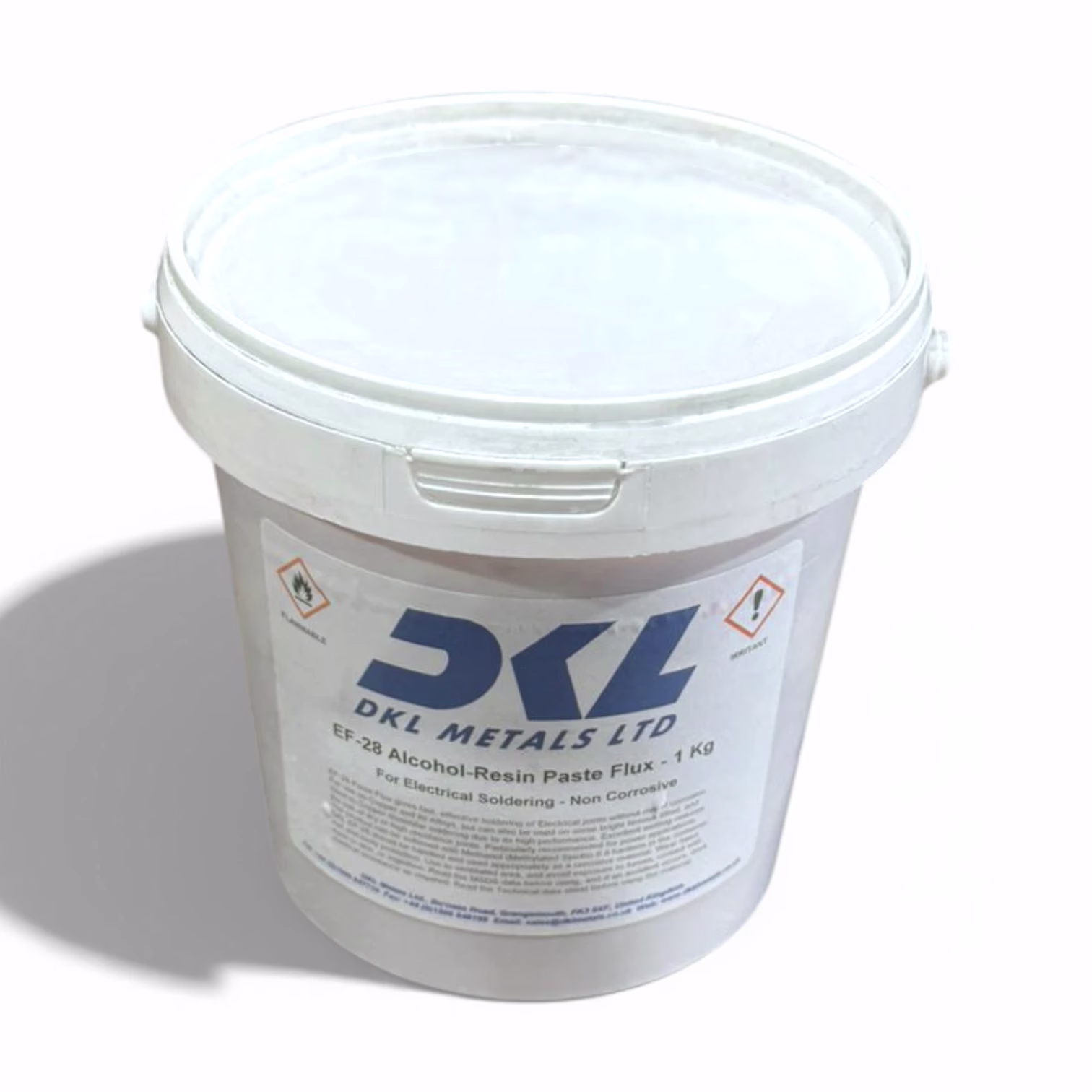 DKL EF-28 Alcohol-Resin Paste Flux container for electronic soldering of leaded and lead-free alloys