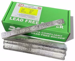 DKL Metals SN100C lead-free electronic solder bar 20kg box and 1kg bars