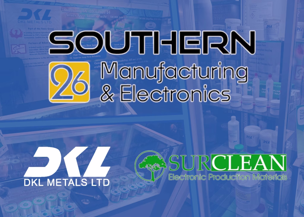 DKL Metals and Surclean at Southern Manufacturing 2026 promoting sn100cv