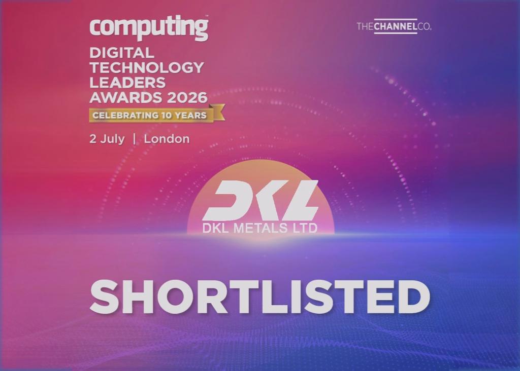 DKL Metals shortlisted for digital transformation of the year at the Digital Technology Leaders Awards 2026