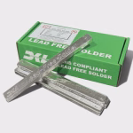 SN100CL lead-free HASL solder bars in 1kg format manufactured by DKL Metals with green RoHS compliant packaging.